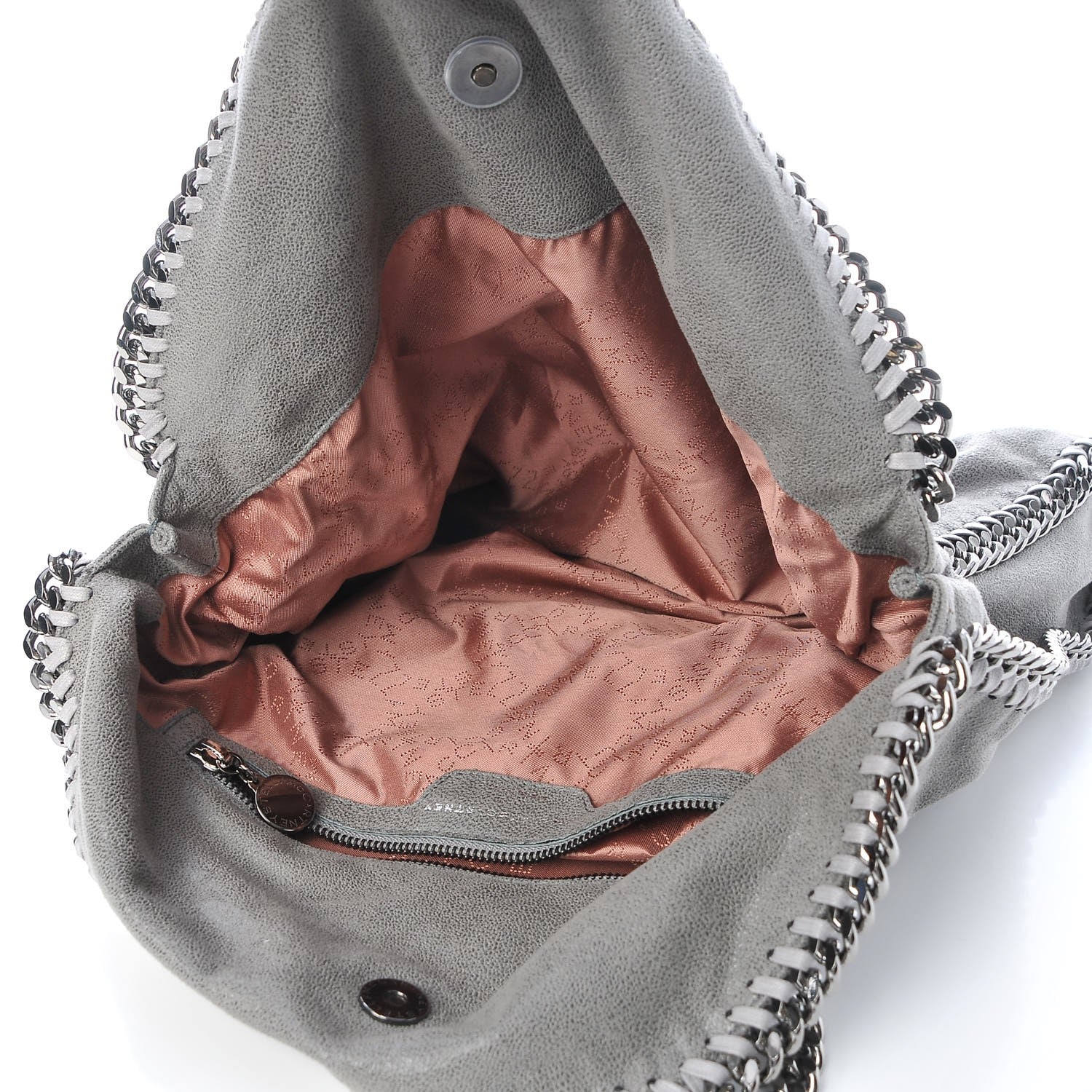 Stella McCartney Shaggy Deer Falabella Fold Over Tote Grey 6 of 8