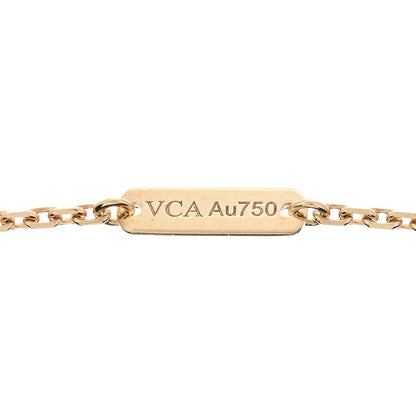 Van Cleef & Arpels 18K Yellow Gold Guilloche Vintage Alhambra Pendant Necklace 5 of 6
