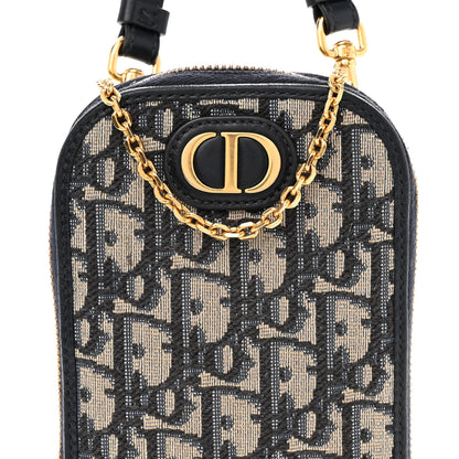 Christian Dior Oblique 30 Montaigne Phone Holder Blue 7 of 9