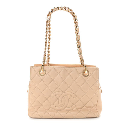 Chanel Caviar Quilted Petit Timeless Tote PTT Beige 1 of 9