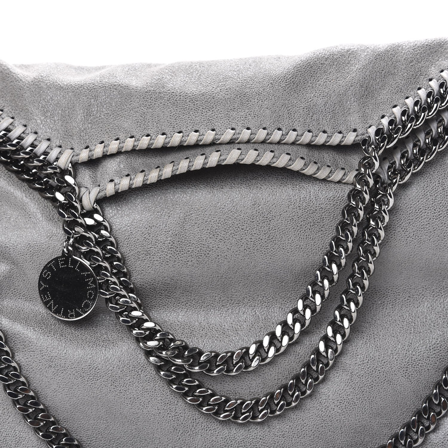 Stella McCartney Shaggy Deer Falabella Fold Over Tote Grey 10 of 10