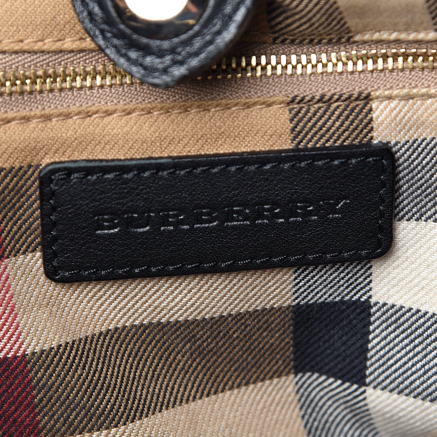 Burberry Smooth Calfskin Medium Banner Tote Black 6 of 16