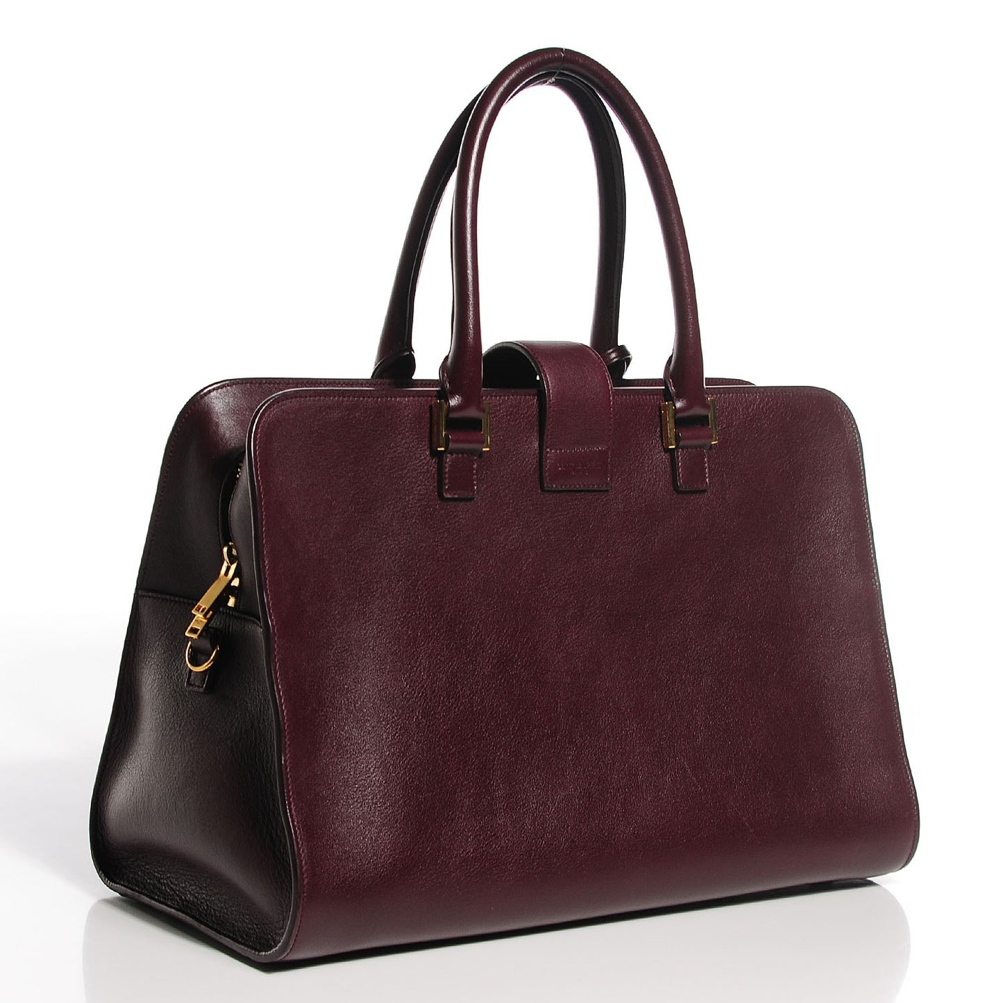 Smooth Calfskin Medium Cabas Monogram Bordeaux
