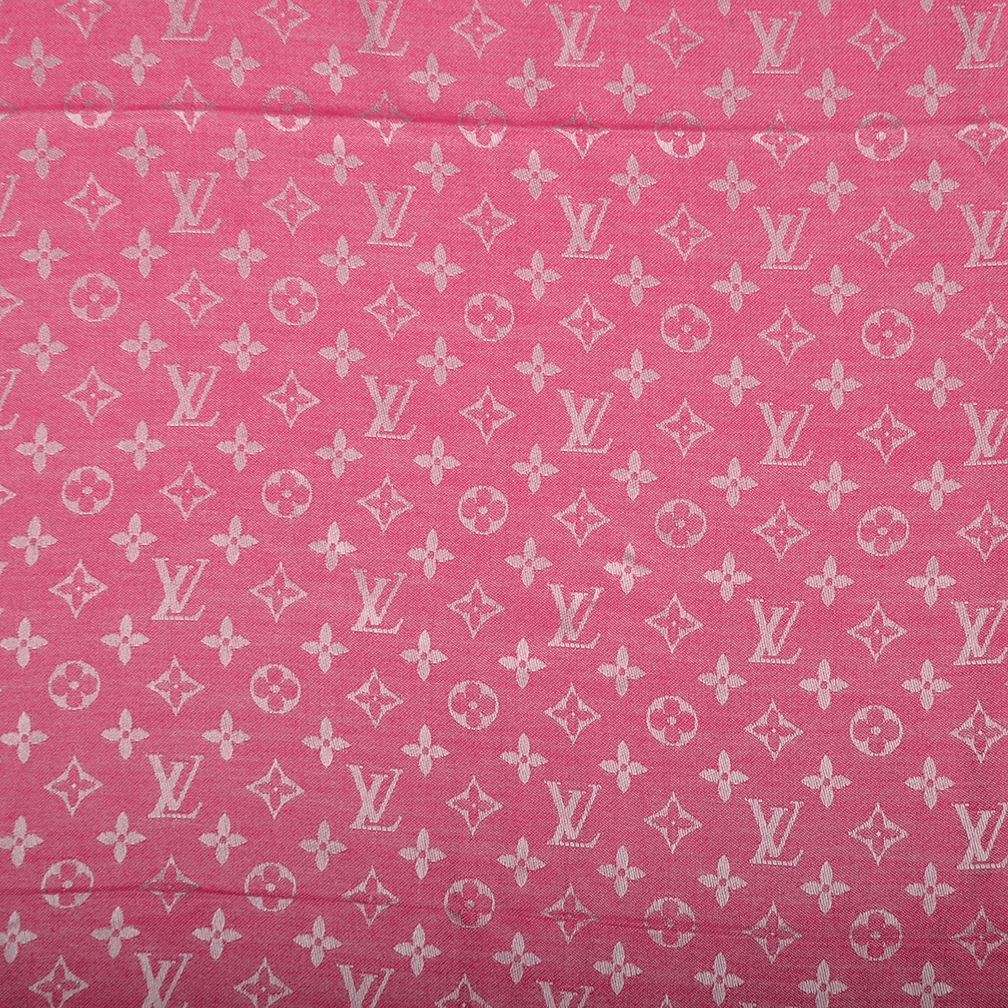 Wool Silk Monogram Denim Shawl Pivoine