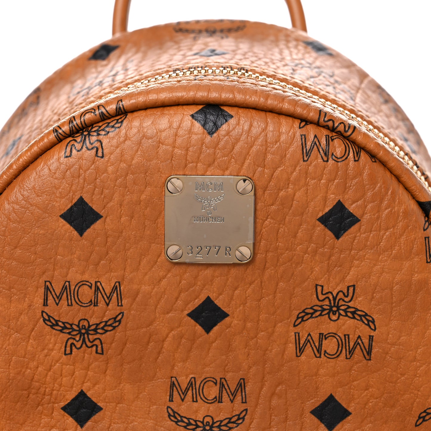 Visetos Side Stud Mini Stark Backpack Cognac