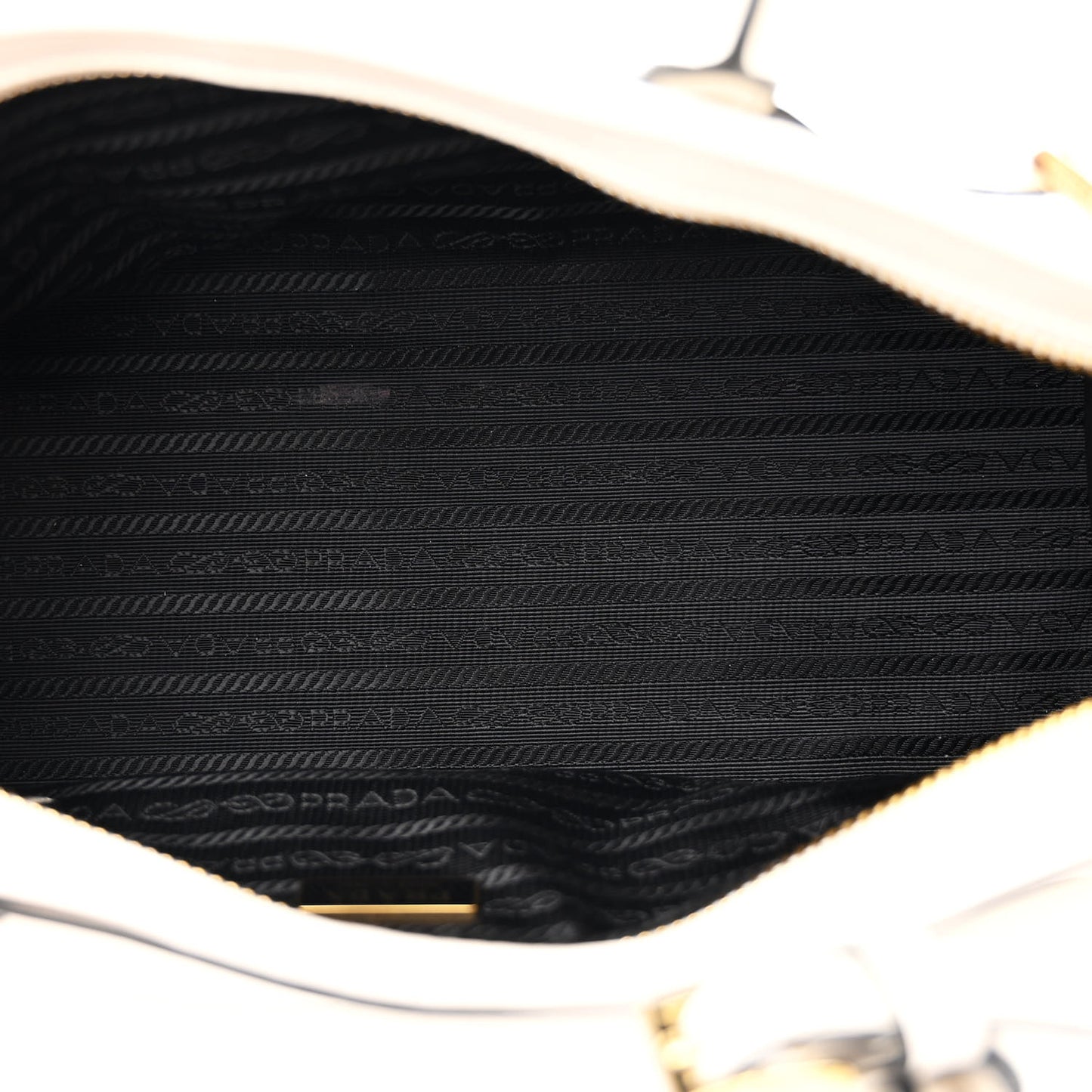 Glossy Calfskin Triangle Medium Bonnie Shoulder Bag White