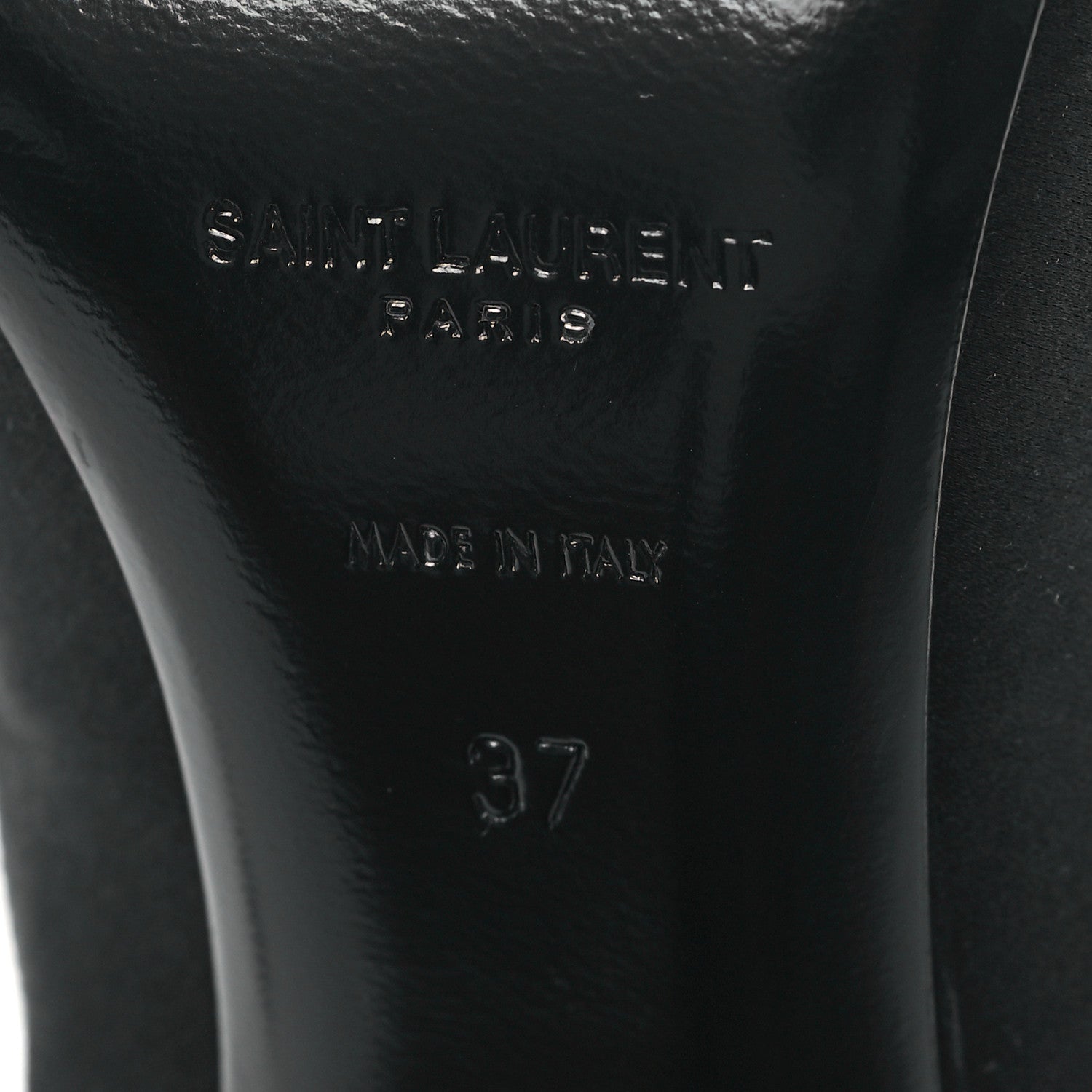 Saint Laurent Satin Crystal Martinique 110 Pump 37 Black 6 of 9