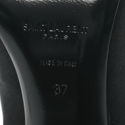 Saint Laurent Satin Crystal Martinique 110 Pump 37 Black 6 of 9