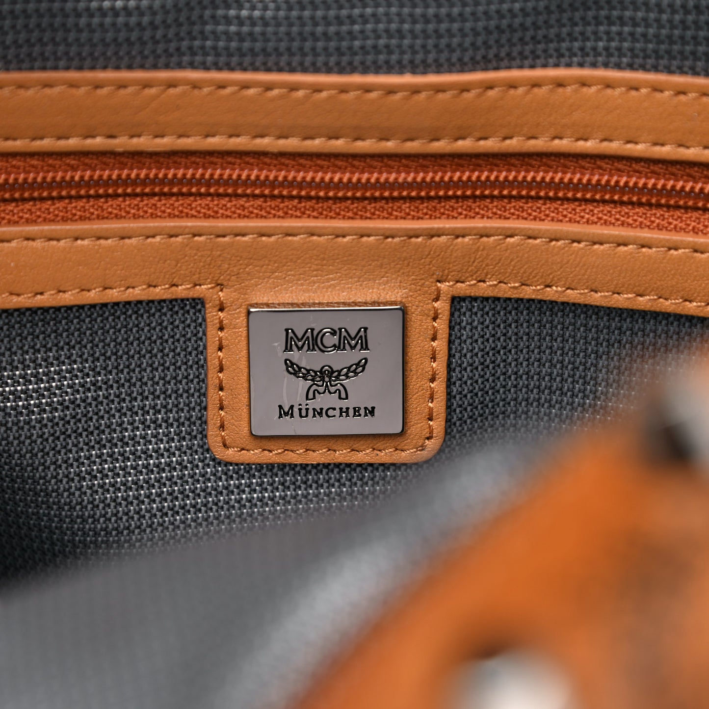 Visetos Studded Small Backpack Cognac