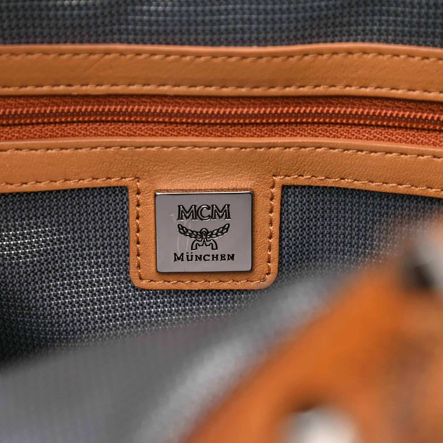 MCM Visetos Studded Small Backpack Cognac 6 of 10