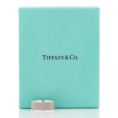 Tiffany Sterling Silver Titanium Coin Edge Ring 54 7 5 of 5