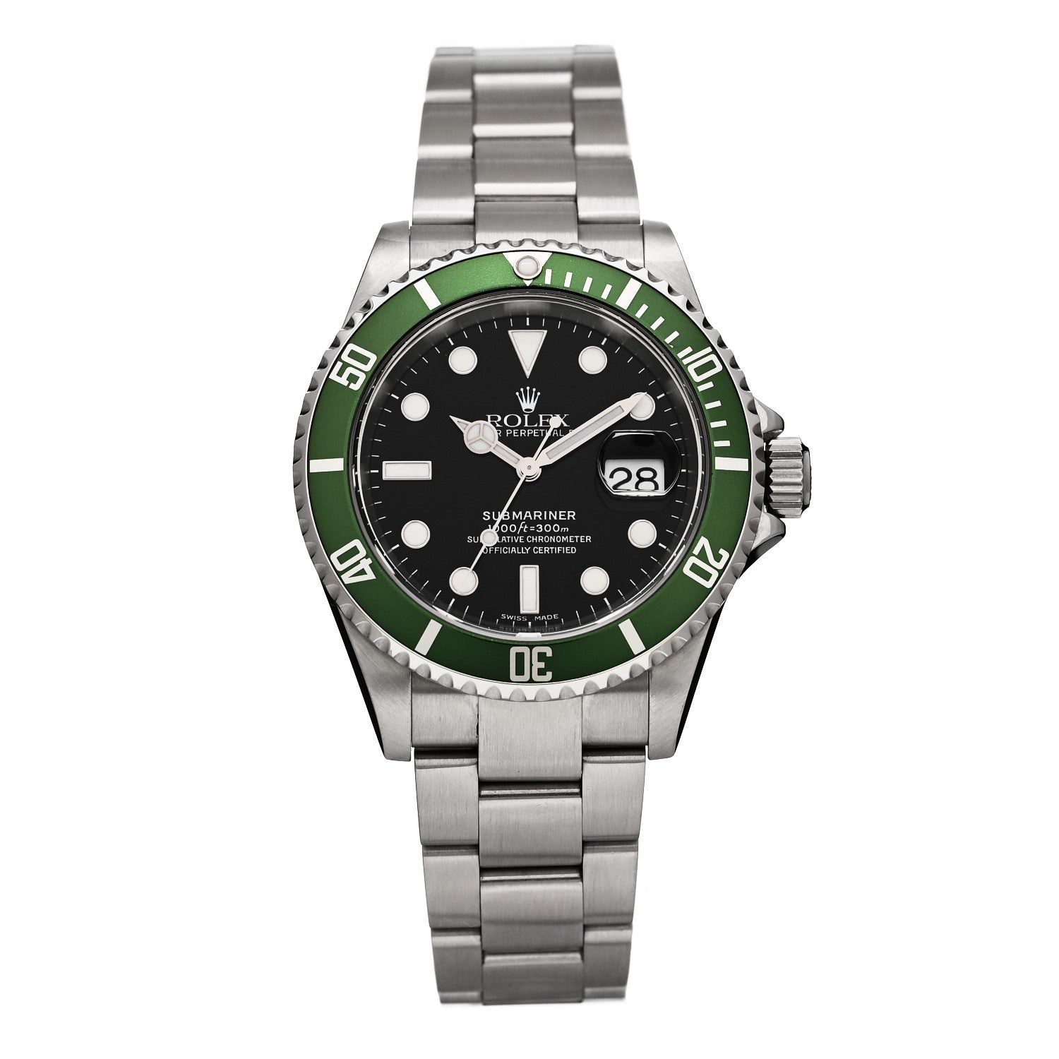 Rolex Stainless Steel 40mm Oyster Perpetual Submariner Date 50th Anniversary Kermit Watch Black 16610LV 1 of 4