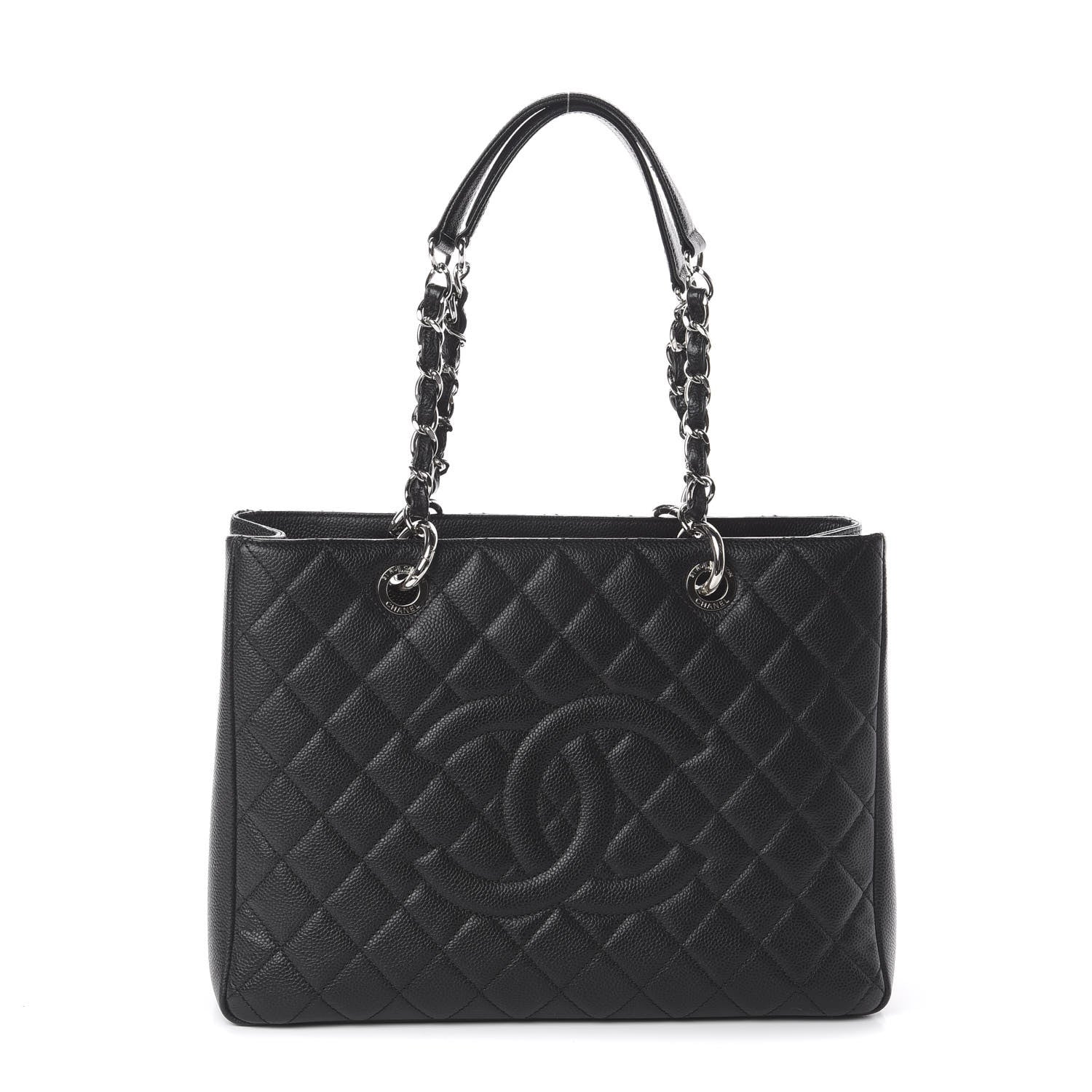 Chanel Caviar Quilted Grand Shopping Tote GST Black 1 of 9