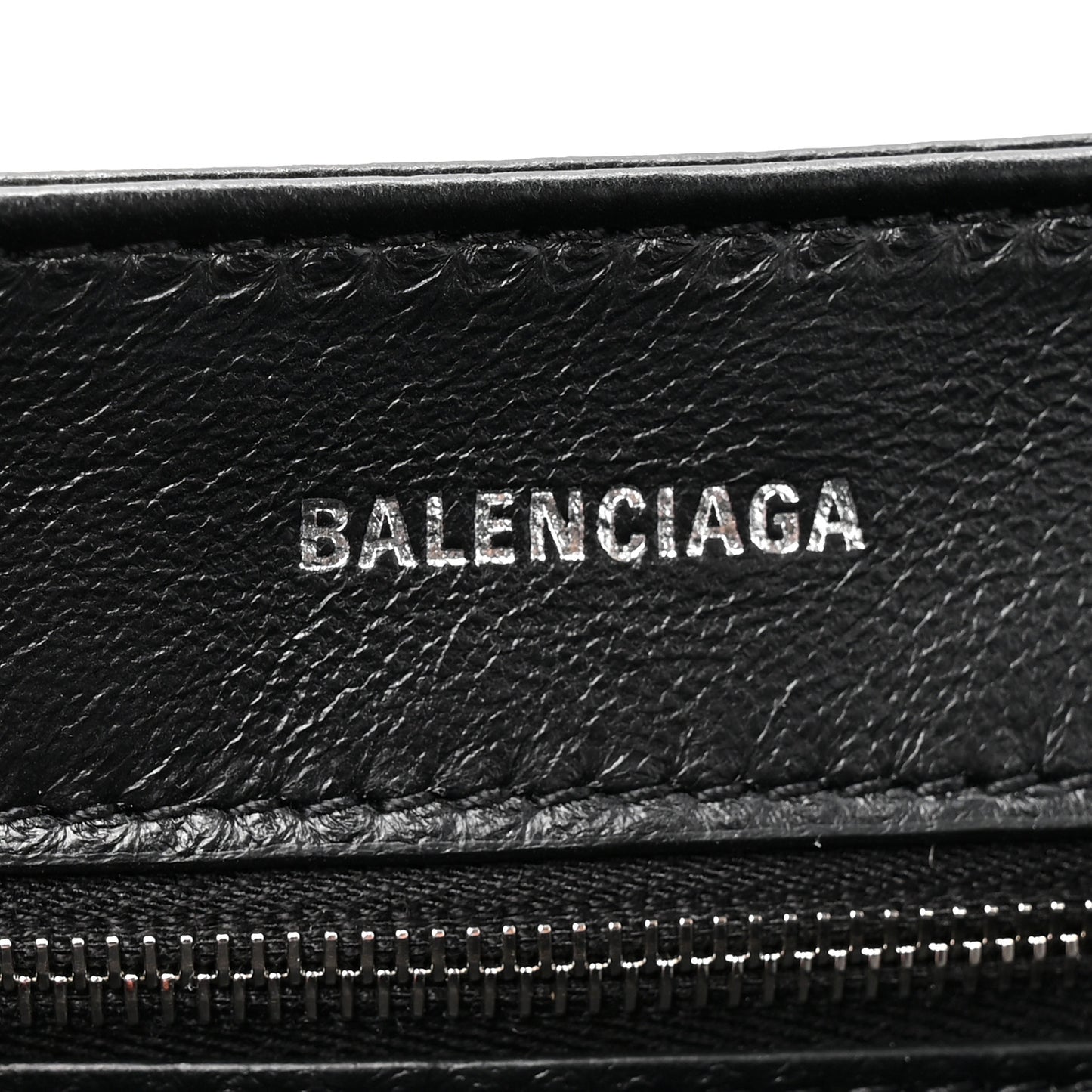 Nappa Allover License BB Monogram Embossed Medium Triplet Bag Silver