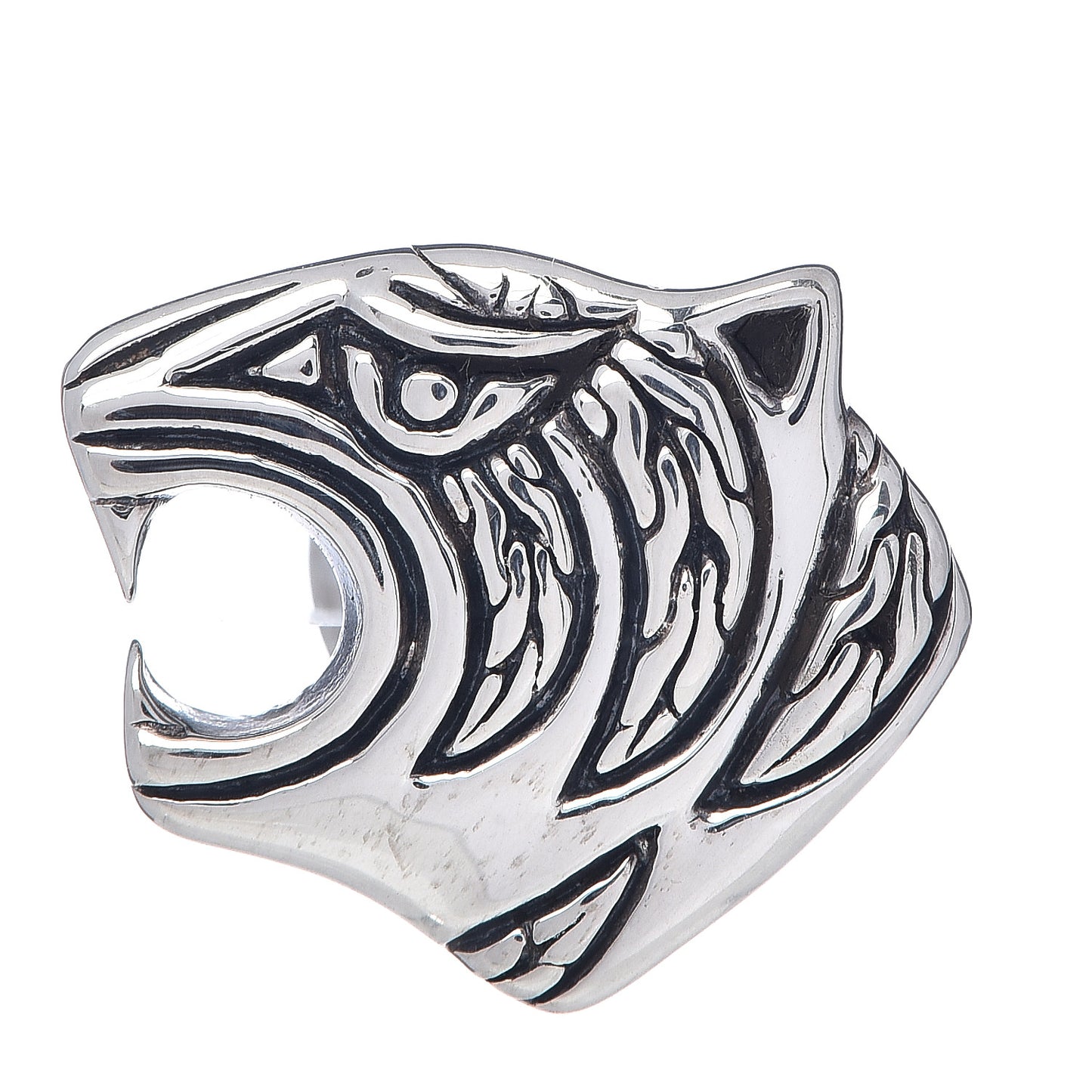 Sterling Silver Tiger Lapel Pin