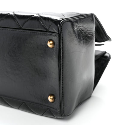 Chanel Glazed Calfskin Quilted Perfect Edge Tote Black 10 of 10