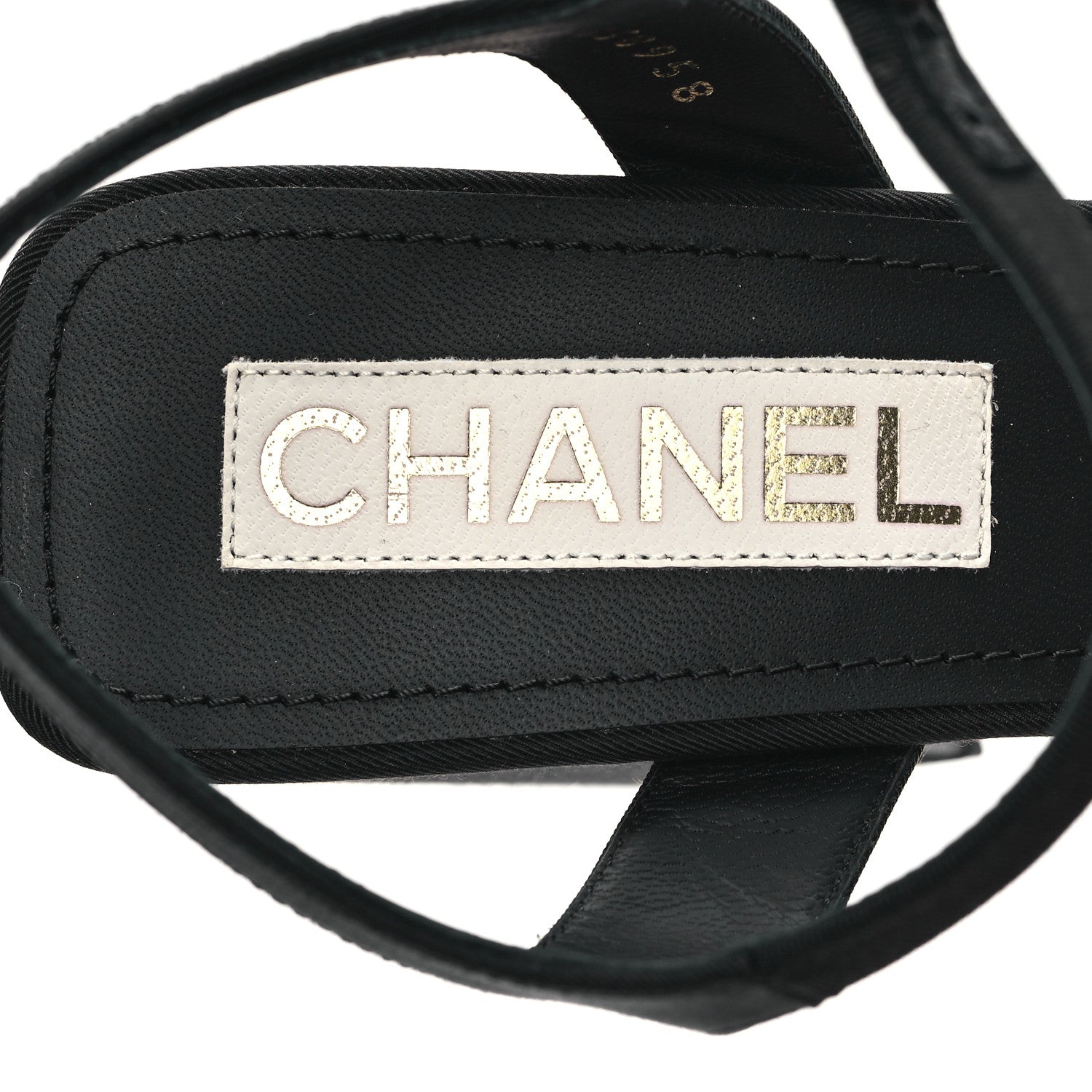 Chanel Grosgrain Platform Sandals 39 Black 8 of 11