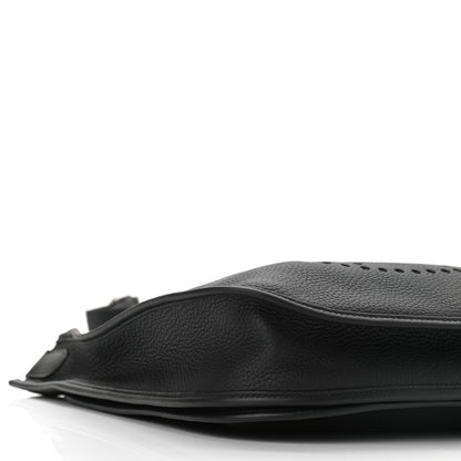 Hermes Taurillon Clemence Evelyne III PM Black 9 of 10