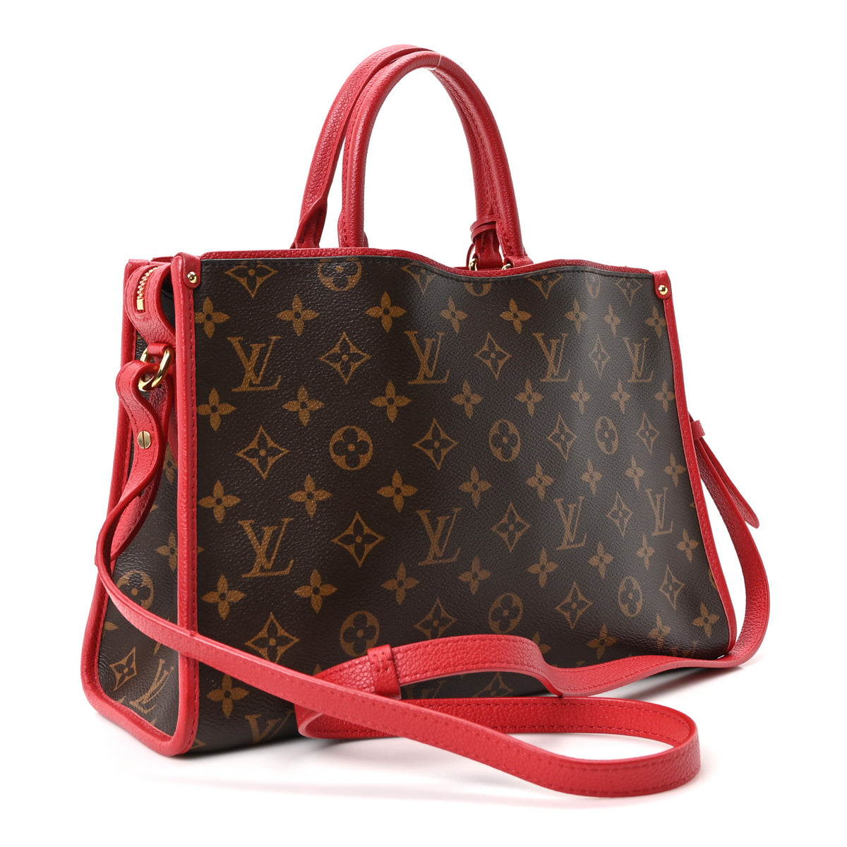Louis Vuitton Monogram Popincourt PM Red 3 of 9