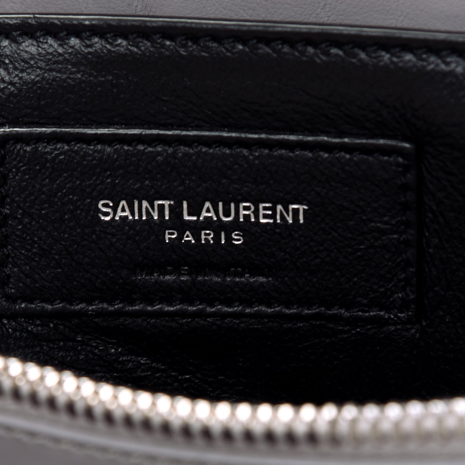 Saint Laurent Calfskin Y Quilted Monogram Small Loulou Chain Satchel Granite 9 of 19