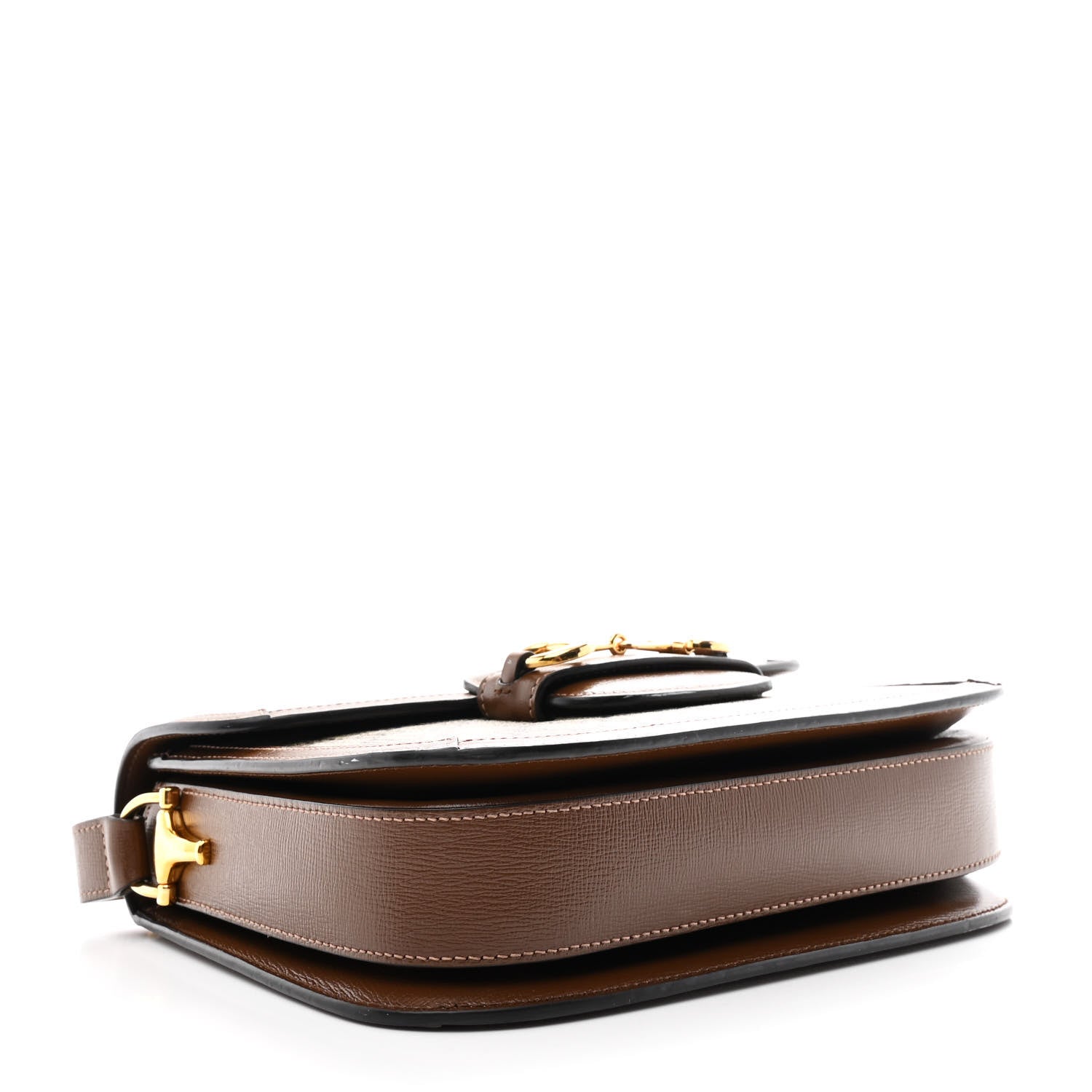 Gucci GG Supreme Monogram Horsebit 1955 Shoulder Bag Beige Brown Sugar 3 of 10