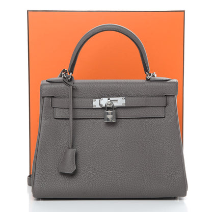 Hermes Togo Kelly Retourne 28 Etain 11 of 11