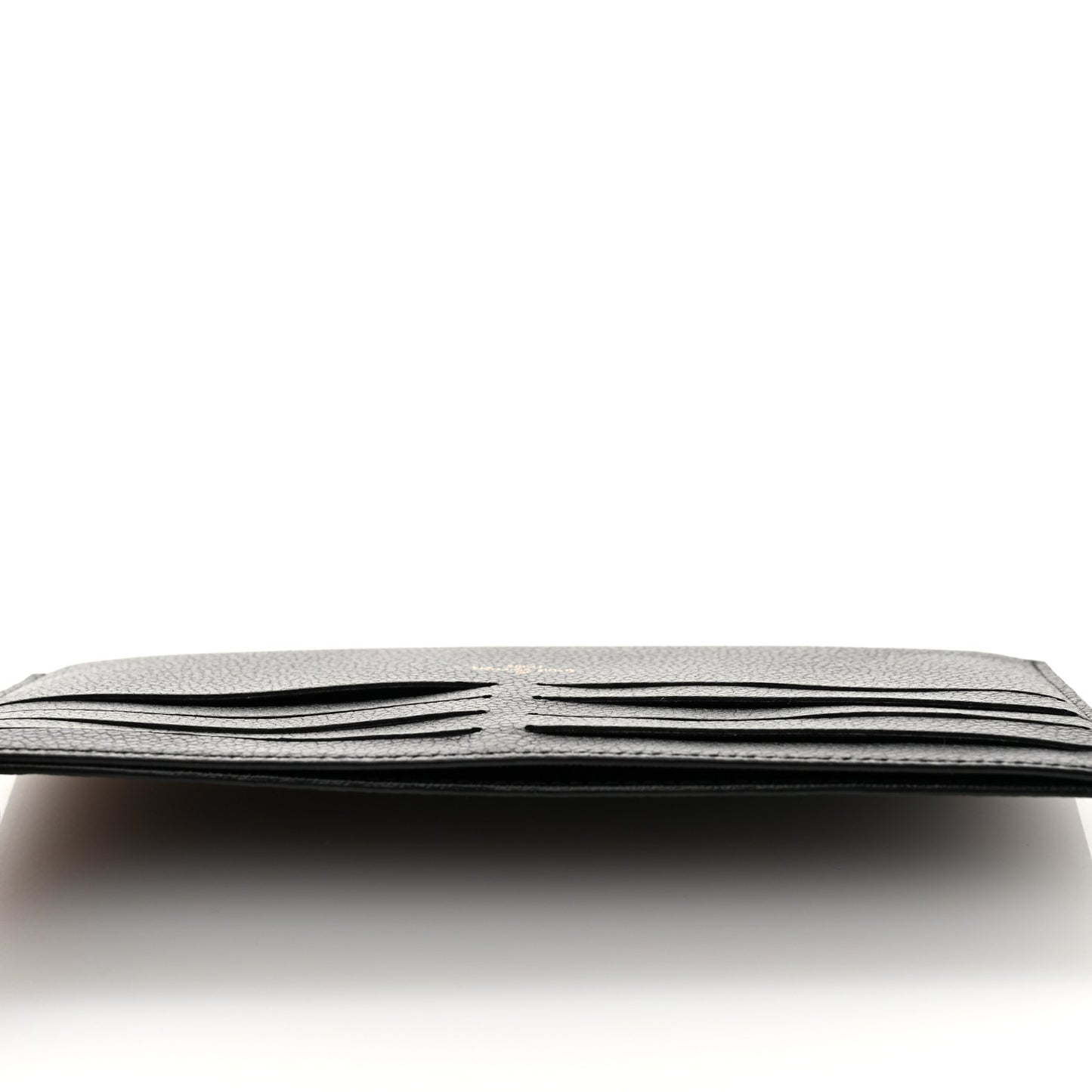 Calfskin Felicie Chain Wallet Card Holder Insert Black