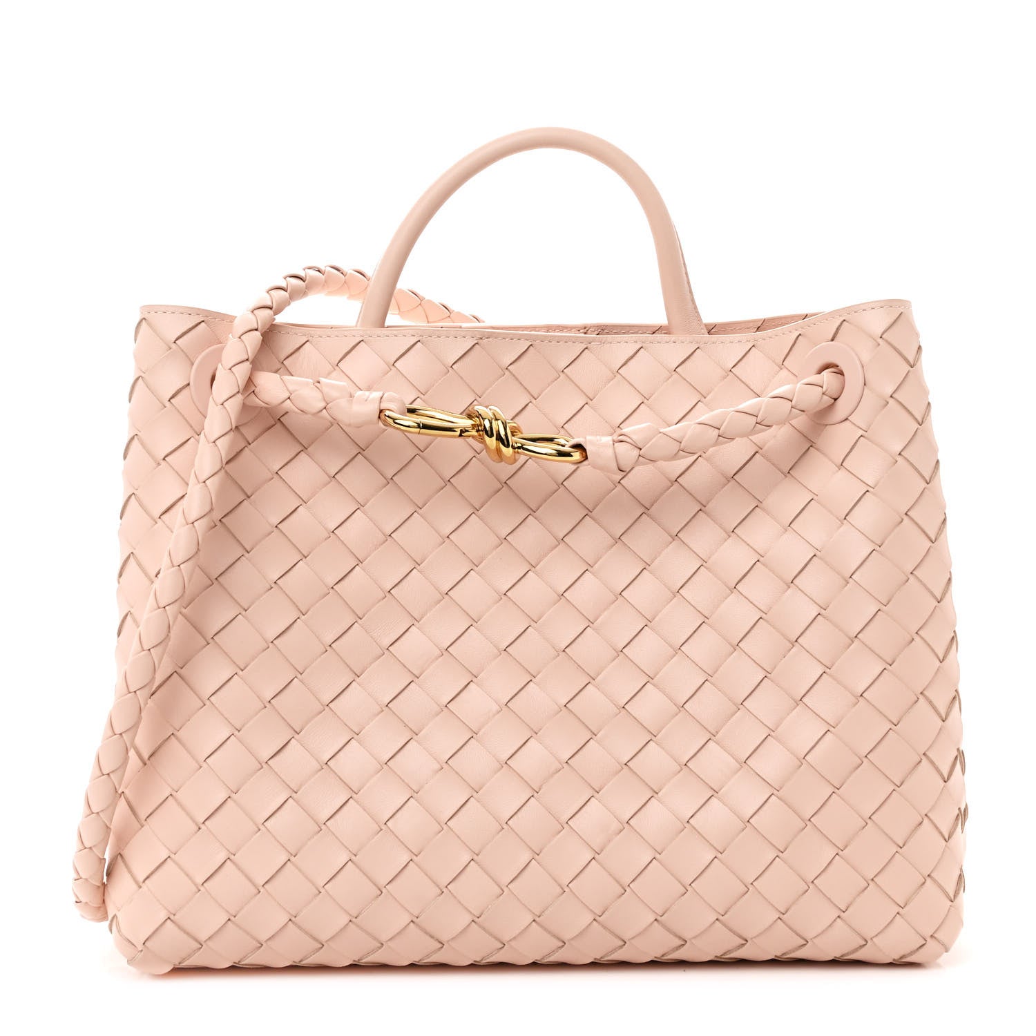 Bottega Veneta Nappa Intrecciato Medium Andiamo Shoulder Bag Cameo 1 of 9