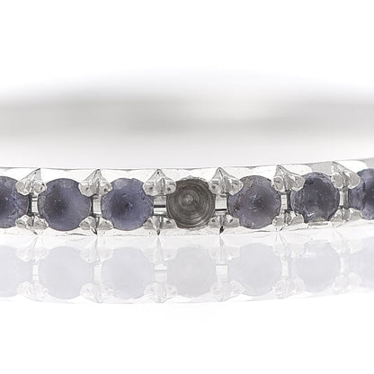 Tiffany 18K White Gold Amethyst Metro Eternity Band Ring 48 4.5 5 of 7
