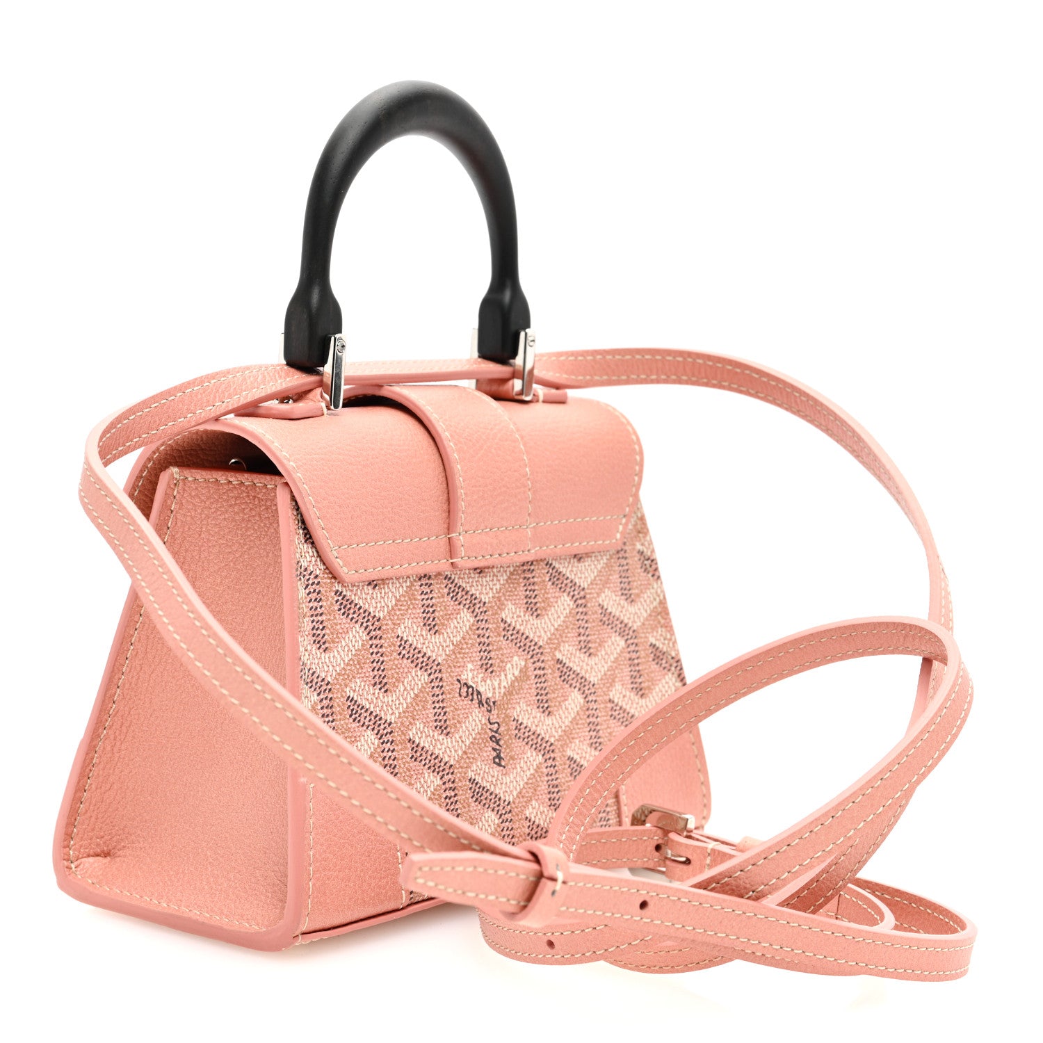 Goyard Iridescent Goyardine Structure Nano Saigon Pearly Coral 3 of 9