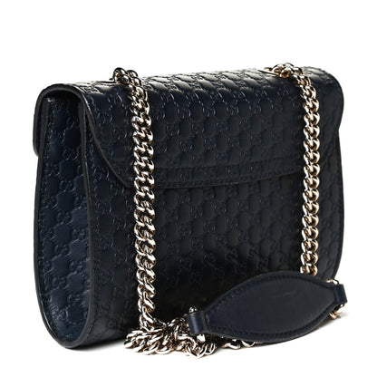Gucci Microguccissima Mini Emily Chain Shoulder Bag Blue 3 of 11