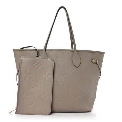 Louis Vuitton Empreinte Monogram Giant Neverfull MM Tourterelle 1 of 9