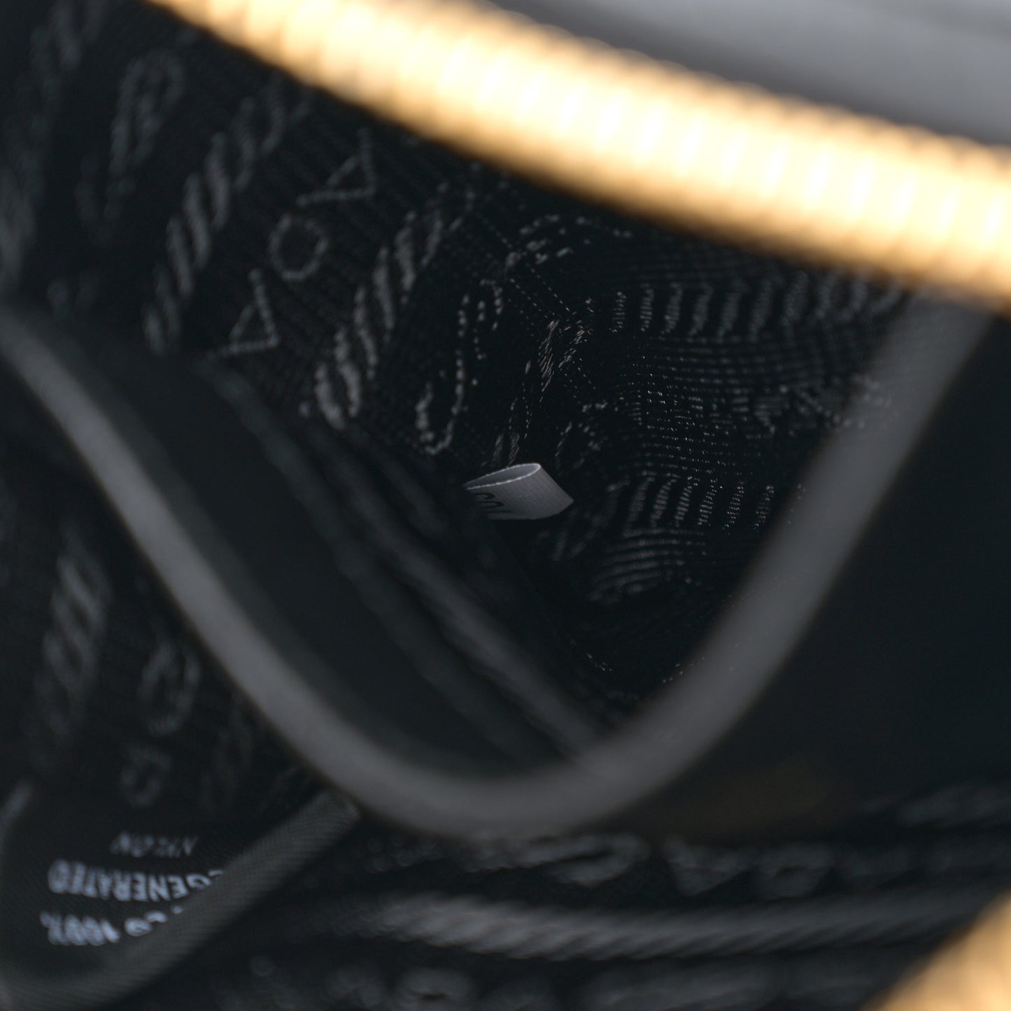 Tessuto Nylon Nappa Bow Camera Bag Black