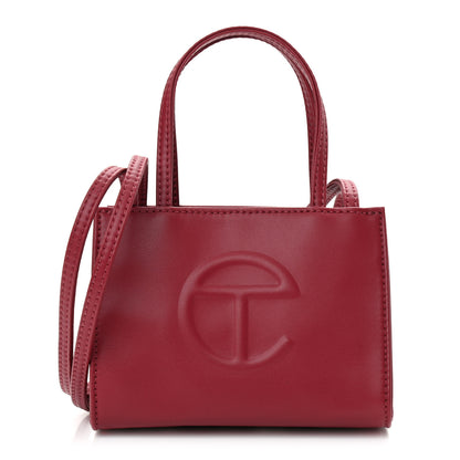Telfar Vegan Leather Small Shopping Bag Oxblood 1 of 10