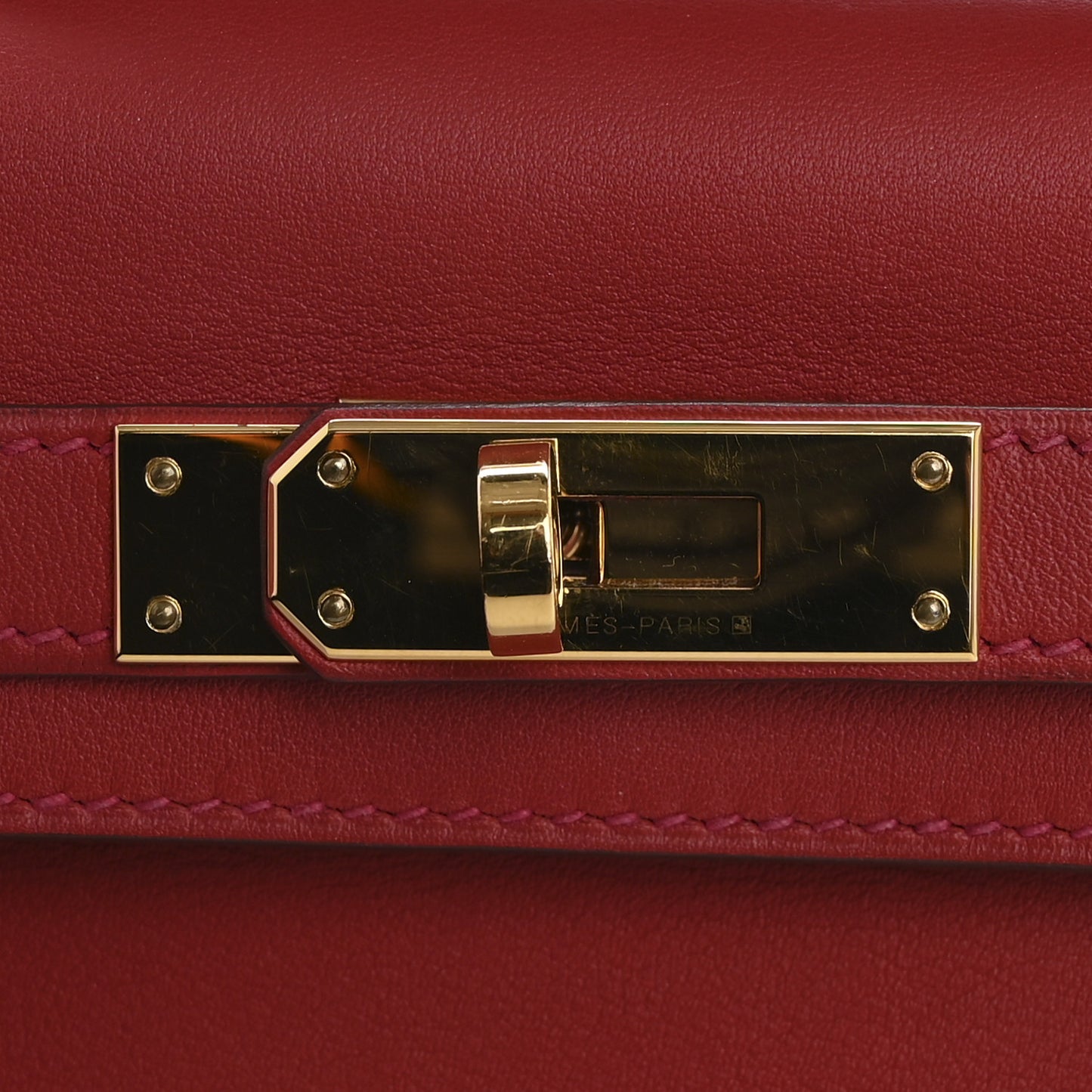 Swift Kelly Cut Clutch Pochette Vermillion