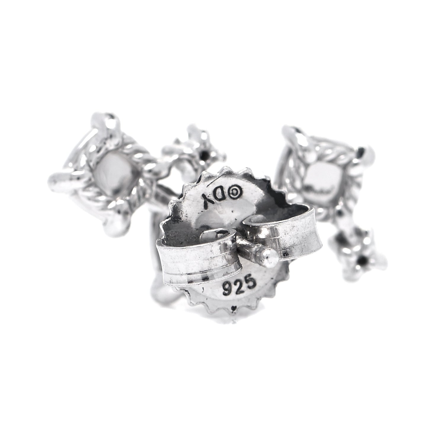 18K White Gold Diamond Precious Chatelaine Climber Earrings