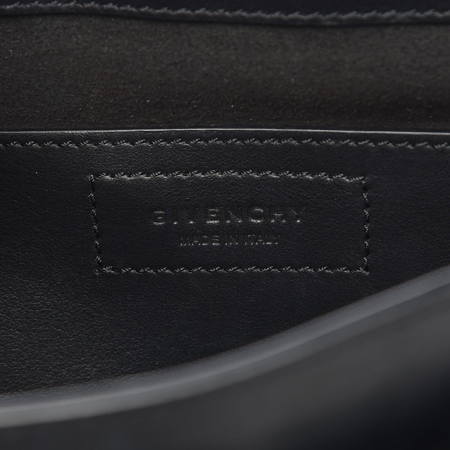 Calfskin Infinity Saddle Bag Black