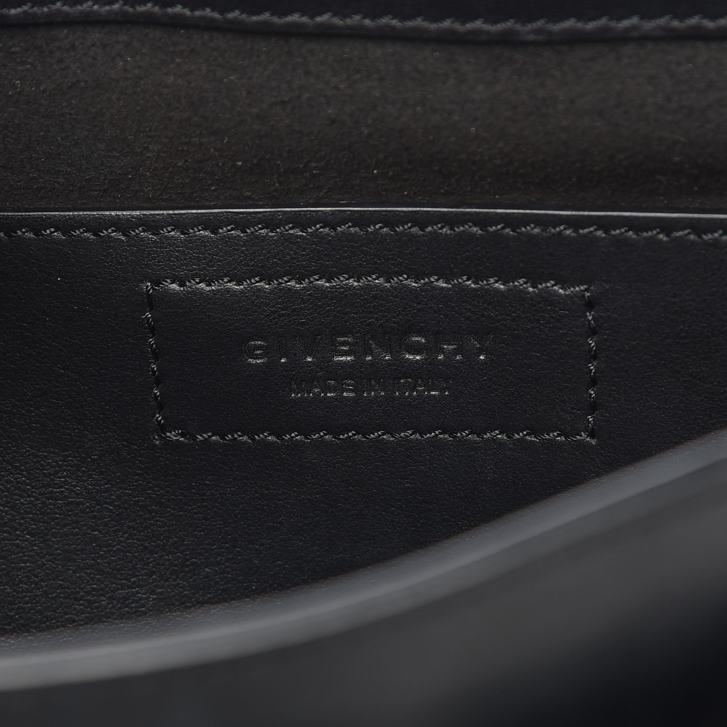 Givenchy Calfskin Infinity Saddle Bag Black 6 of 11