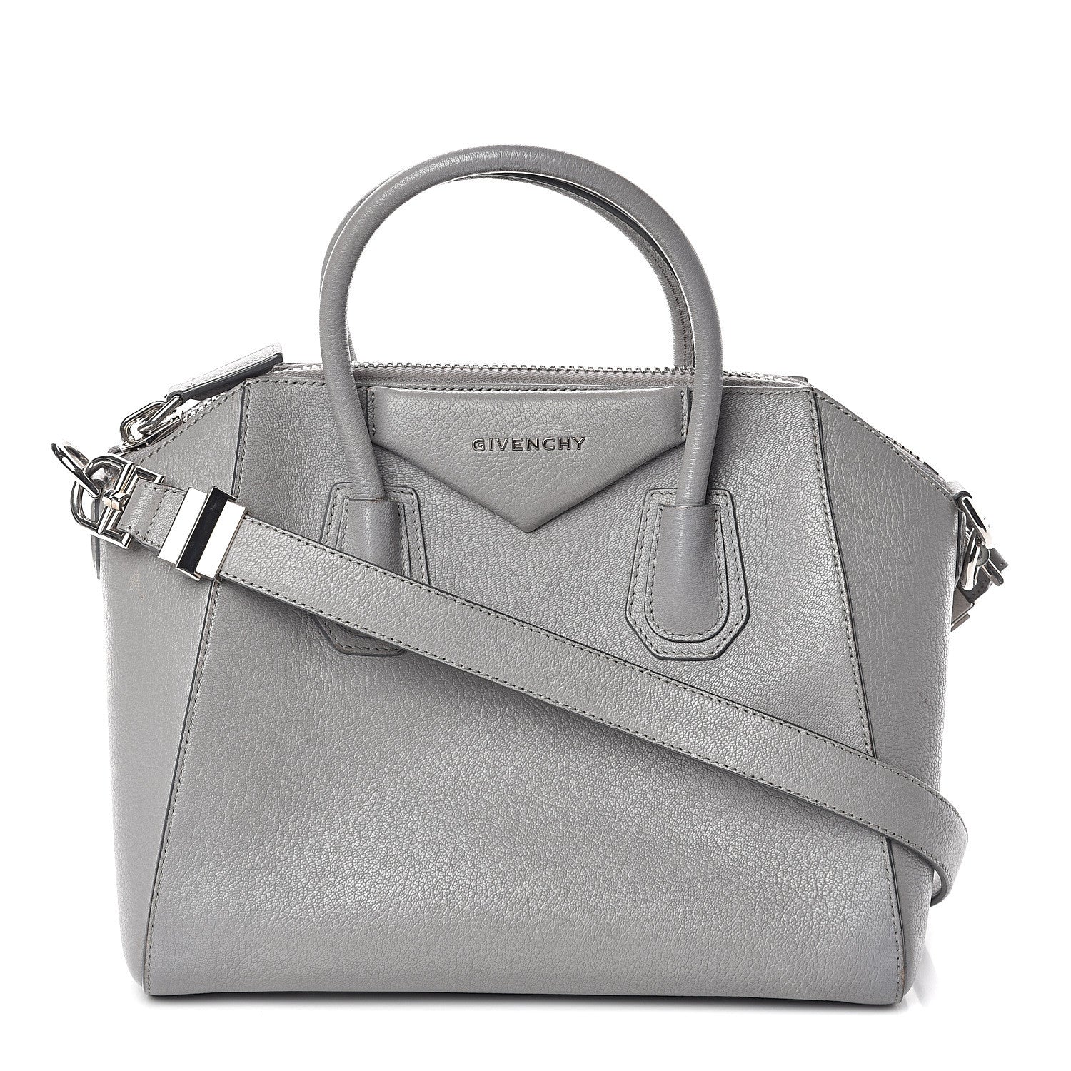 Givenchy Sugar Goatskin Small Antigona Pearl Grey 1 of 9
