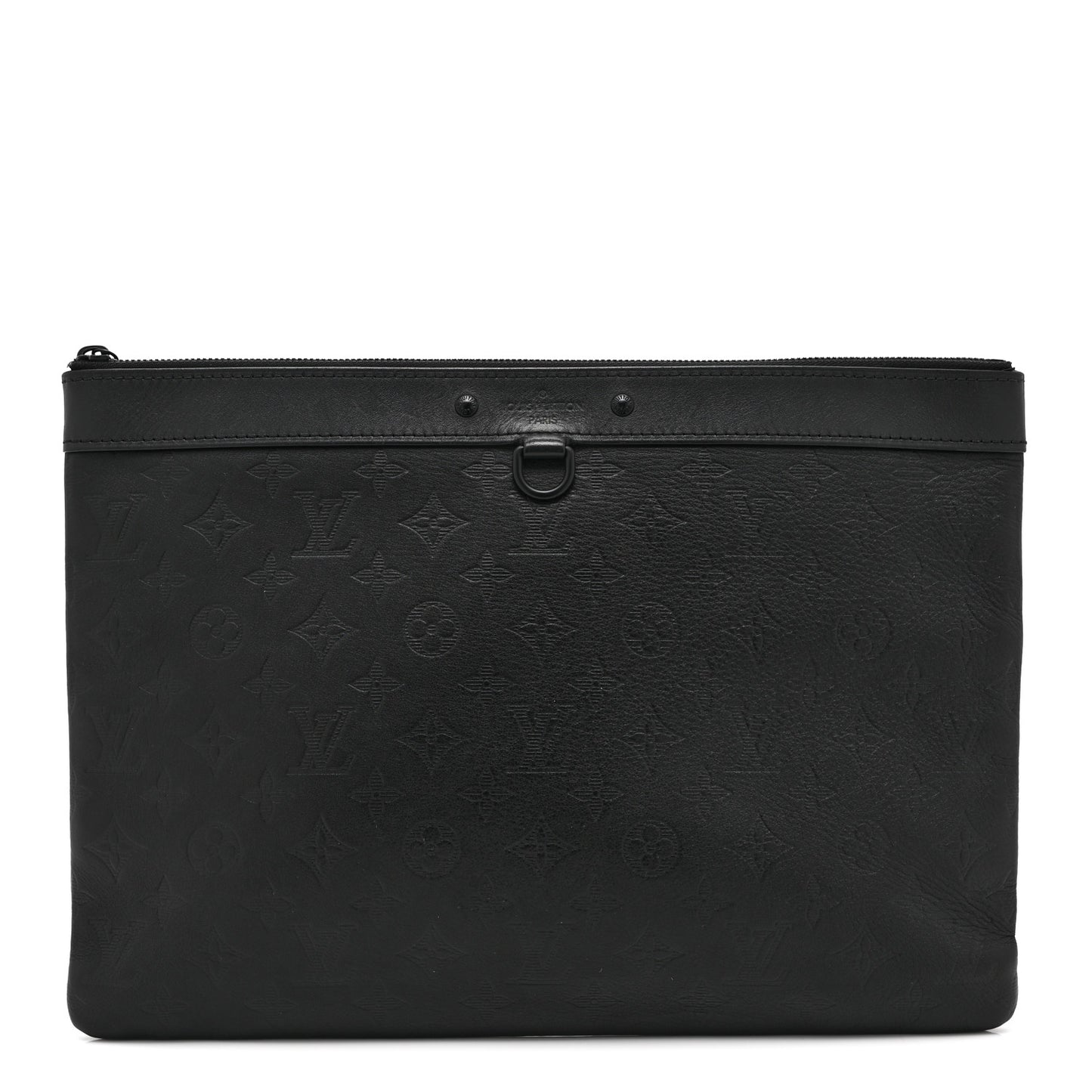 Calfskin Monogram Shadow Discovery Pochette Black
