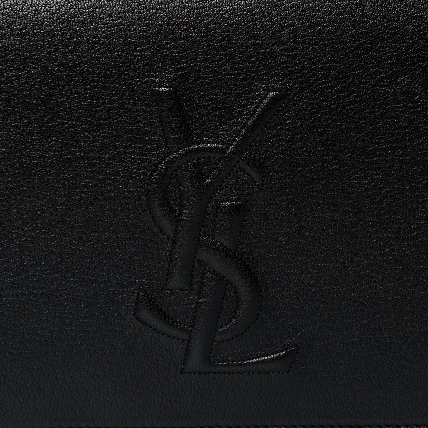Calfskin Monogram Large Belle De Jour Clutch Black