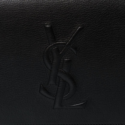 Saint Laurent Calfskin Monogram Large Belle De Jour Clutch Black 7 of 9