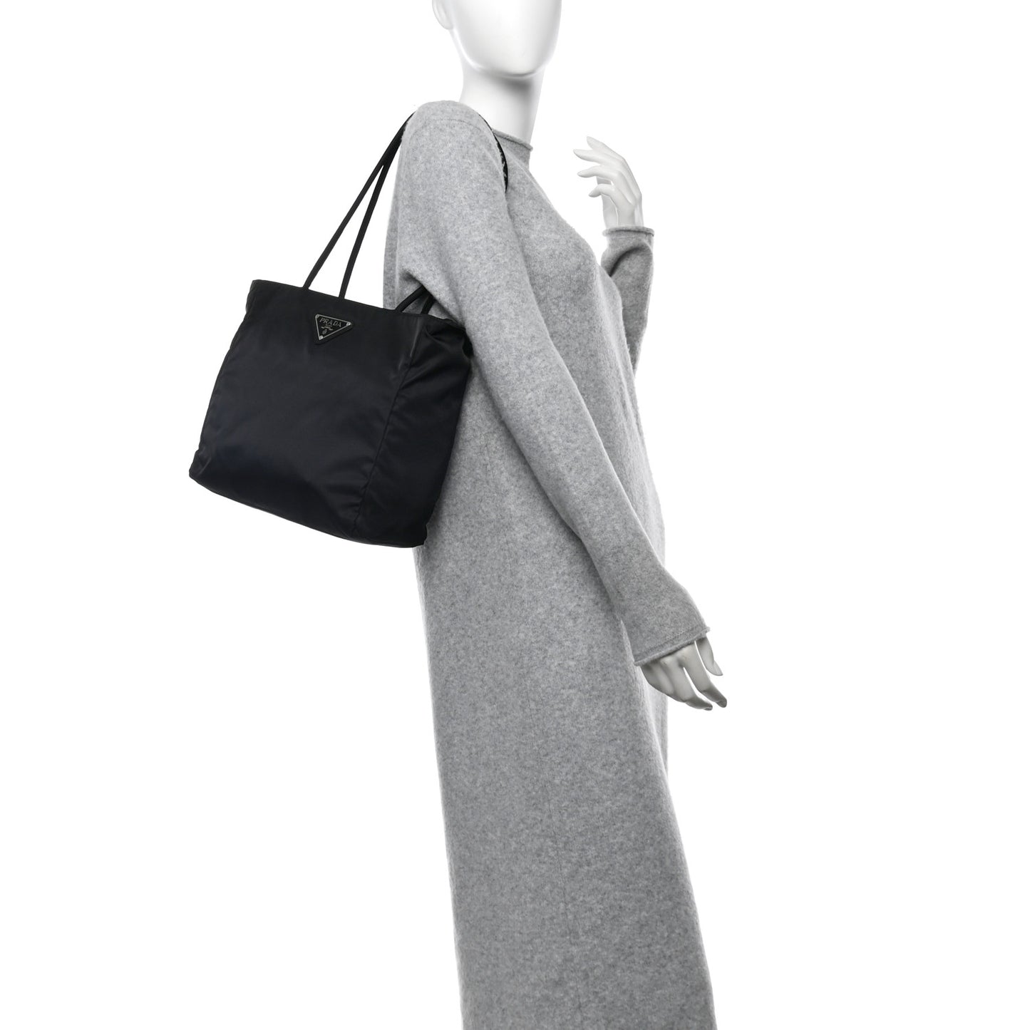 Tessuto Nylon Shoulder Bag Black