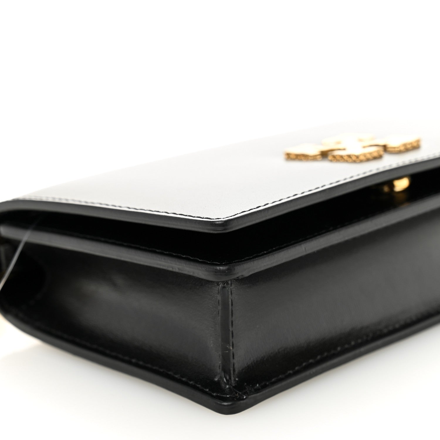 Off-White Calfskin Jitney 0.5 Shoulder Bag Black 8 of 9