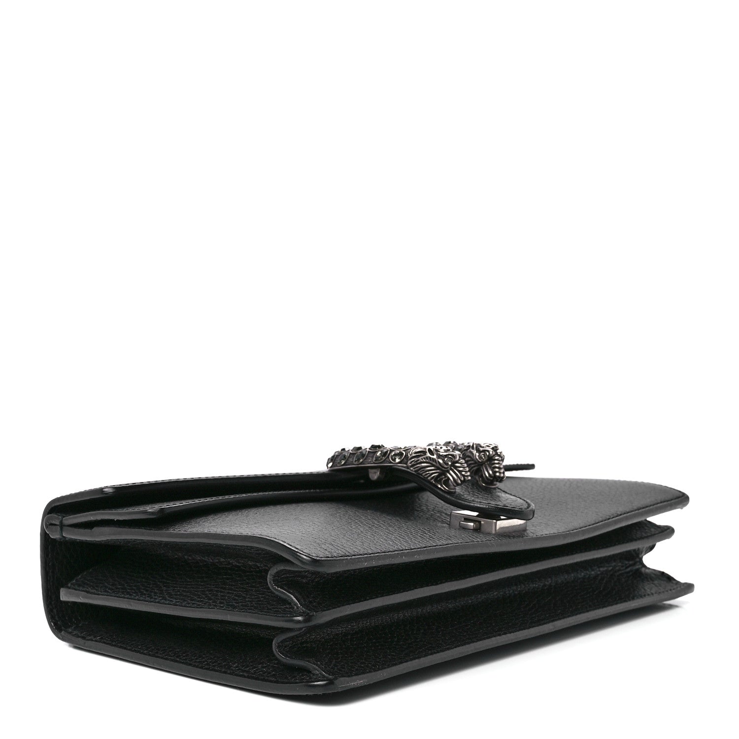 Gucci Pebbled Calfskin Small Dionysus Shoulder Bag Black 4 of 13