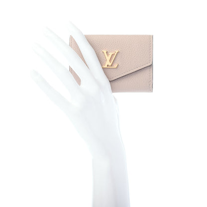 Louis Vuitton Calfskin Lockmini Wallet Greige 2 of 6