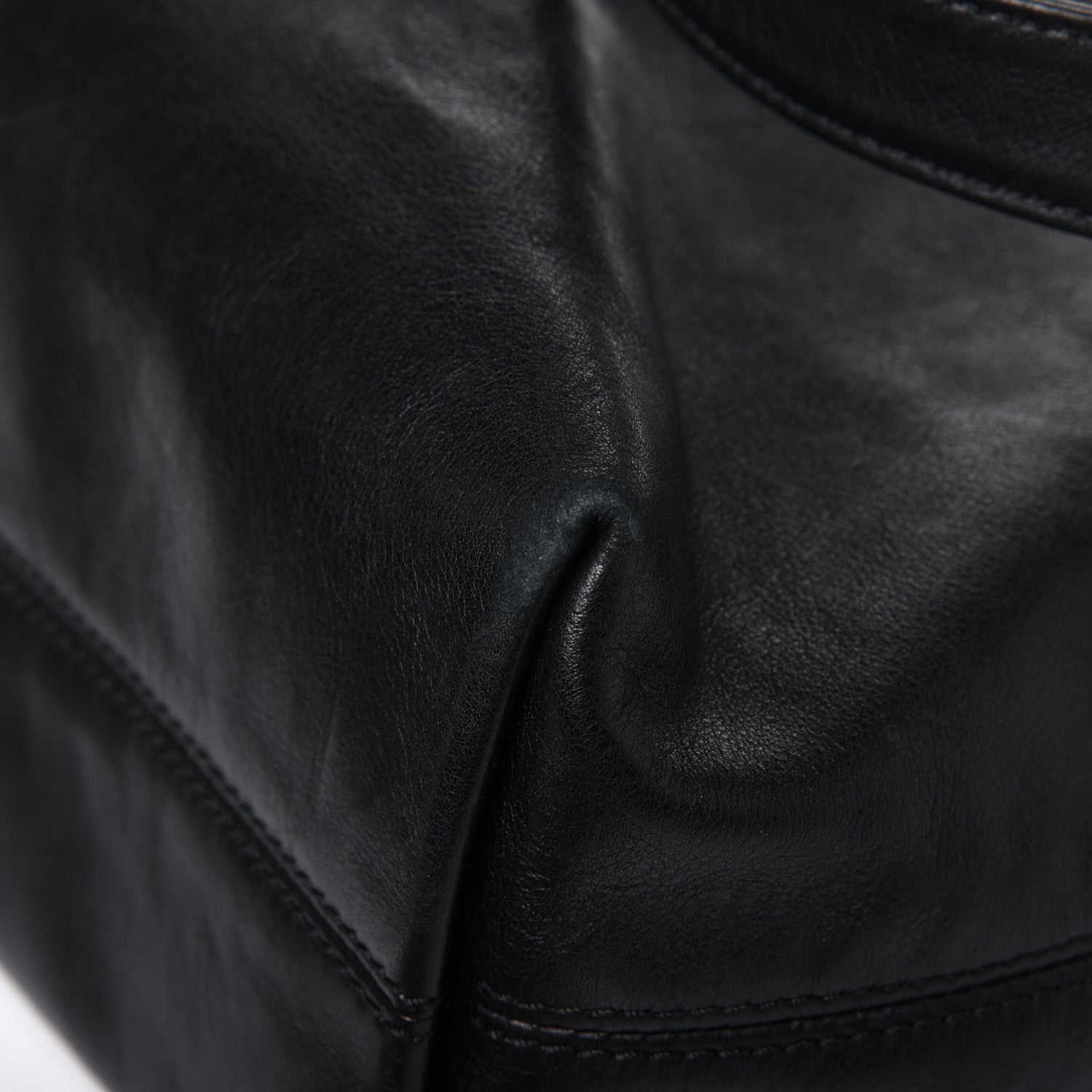 Chanel Lambskin CC Stitched Tote Black 9 of 16