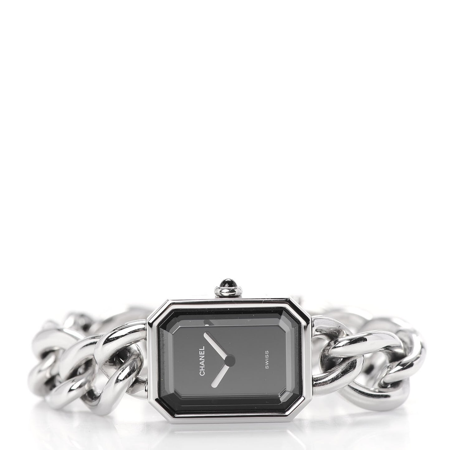 Stainless Steel 20mm Chain Premiere Quartz Watch Black M