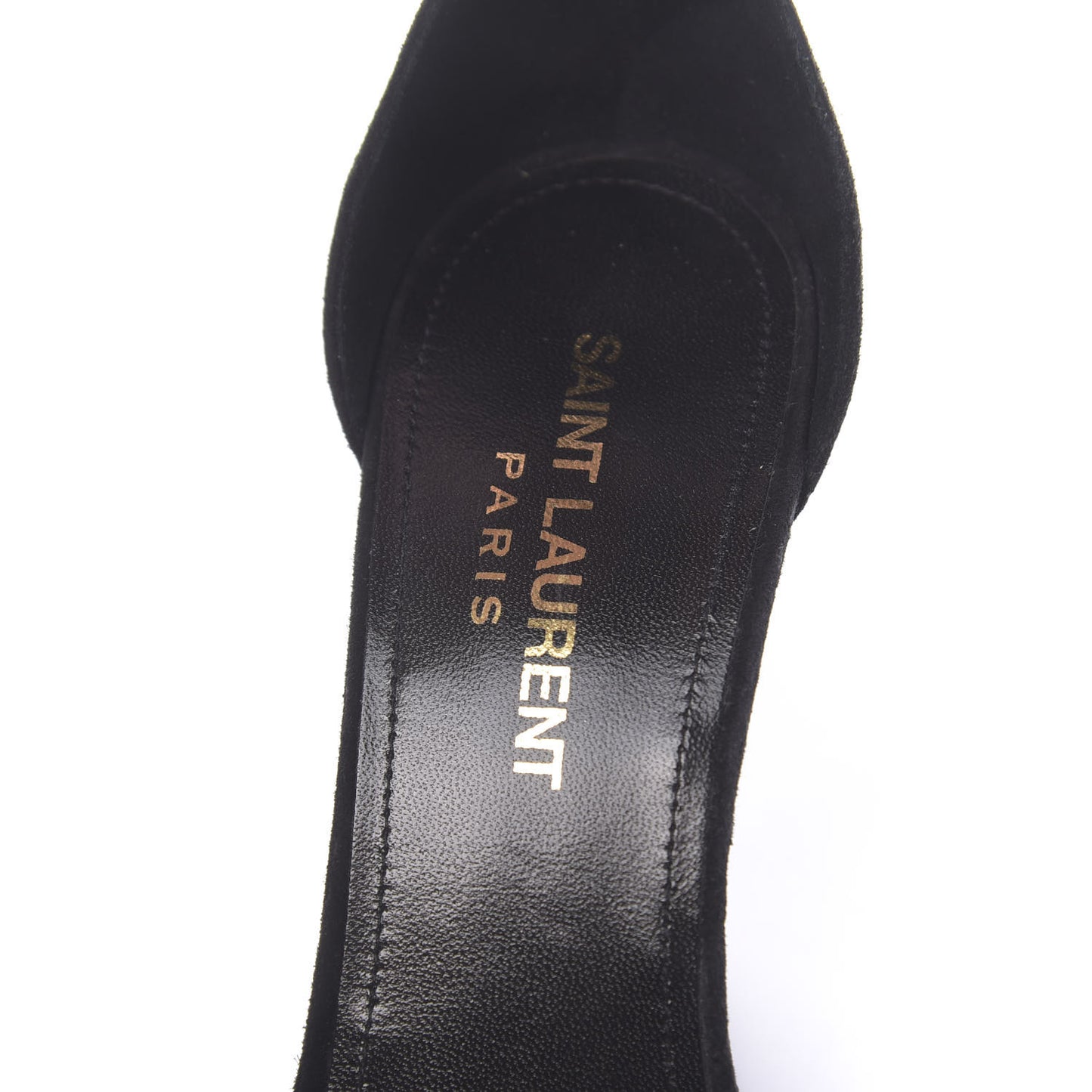Suede Lila Wedge Sandals 36.5 Black