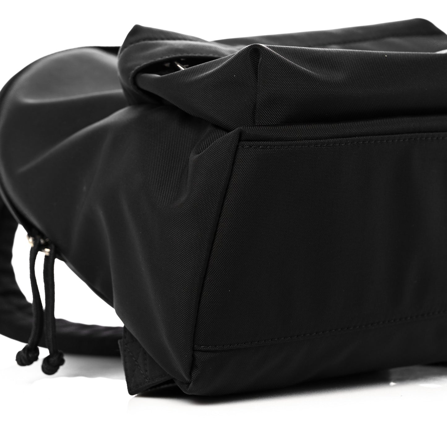 Sport Nylon Logo Embroidered S Wheel Backpack Black